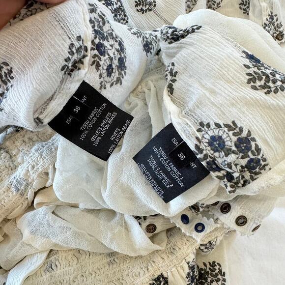 Isabel Marant Berit Paisley Two-Piece Matching Set Smocked - Picture 7 of 13